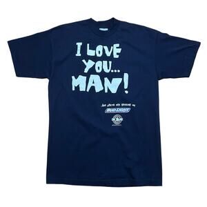 Vintage 90s Bud Light I Love You Man… Humor Stanley Desantis T-Shirt